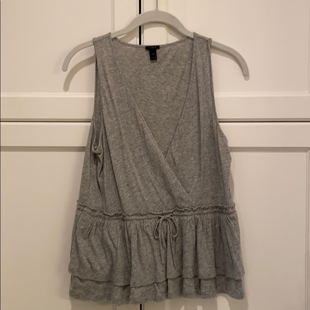 Grey Tank with tie